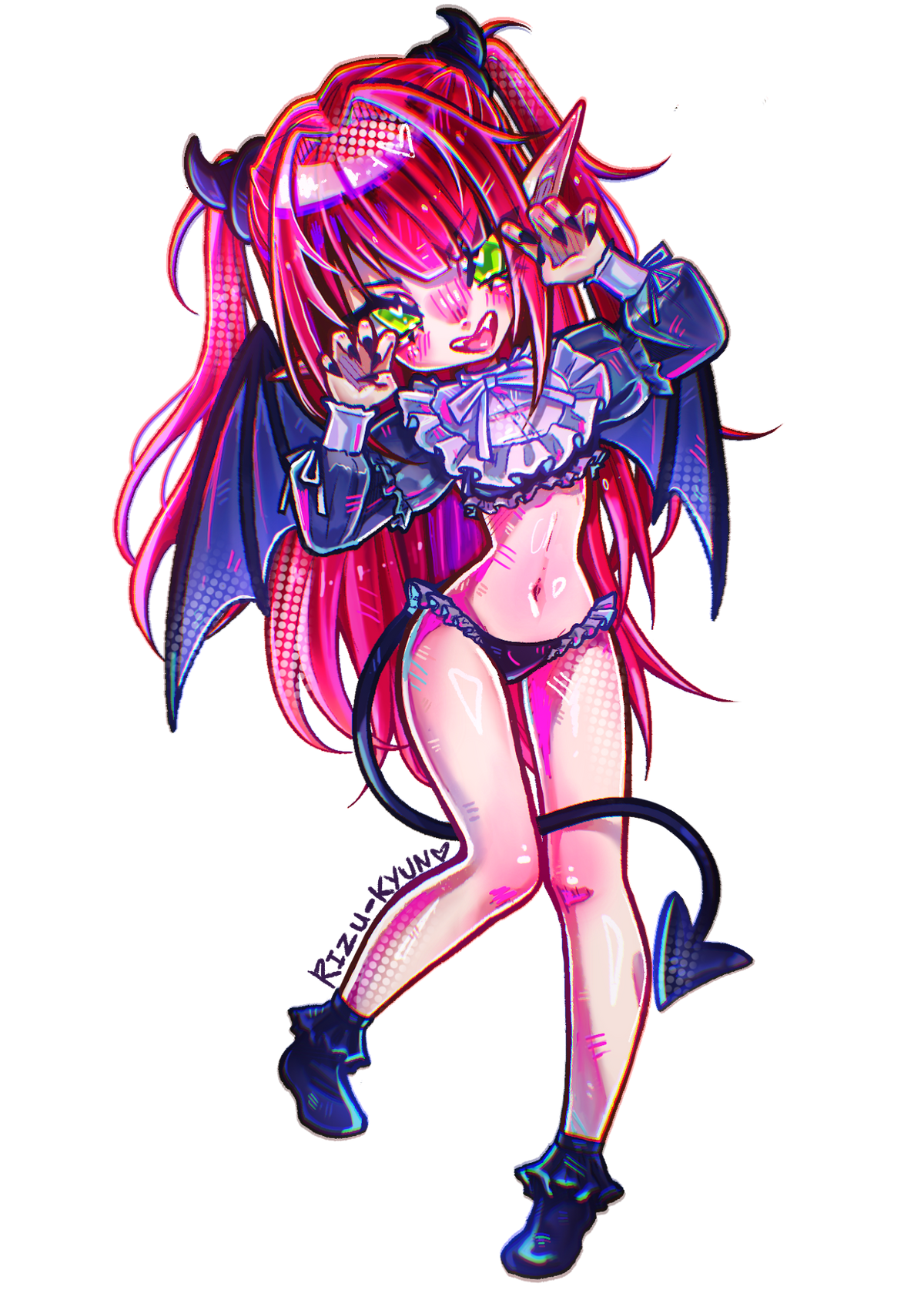 Rizukyun 1 Inch Sticker artwork by CHERRYGUTZZZ