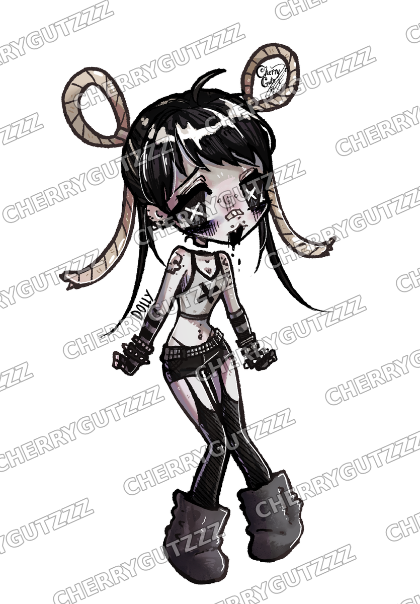Dolly Sticker artwork by Cherrygutzzz — watermarked preview
