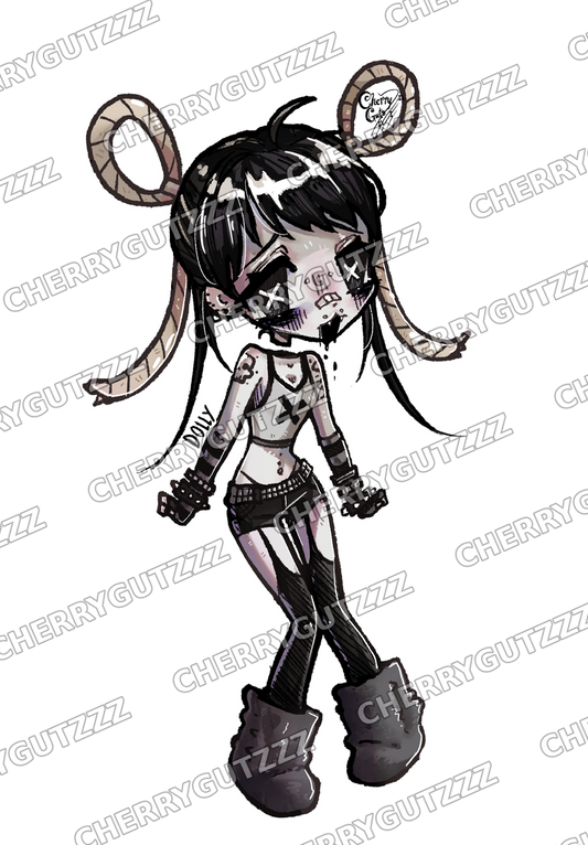 Dolly Sticker artwork by Cherrygutzzz — watermarked preview