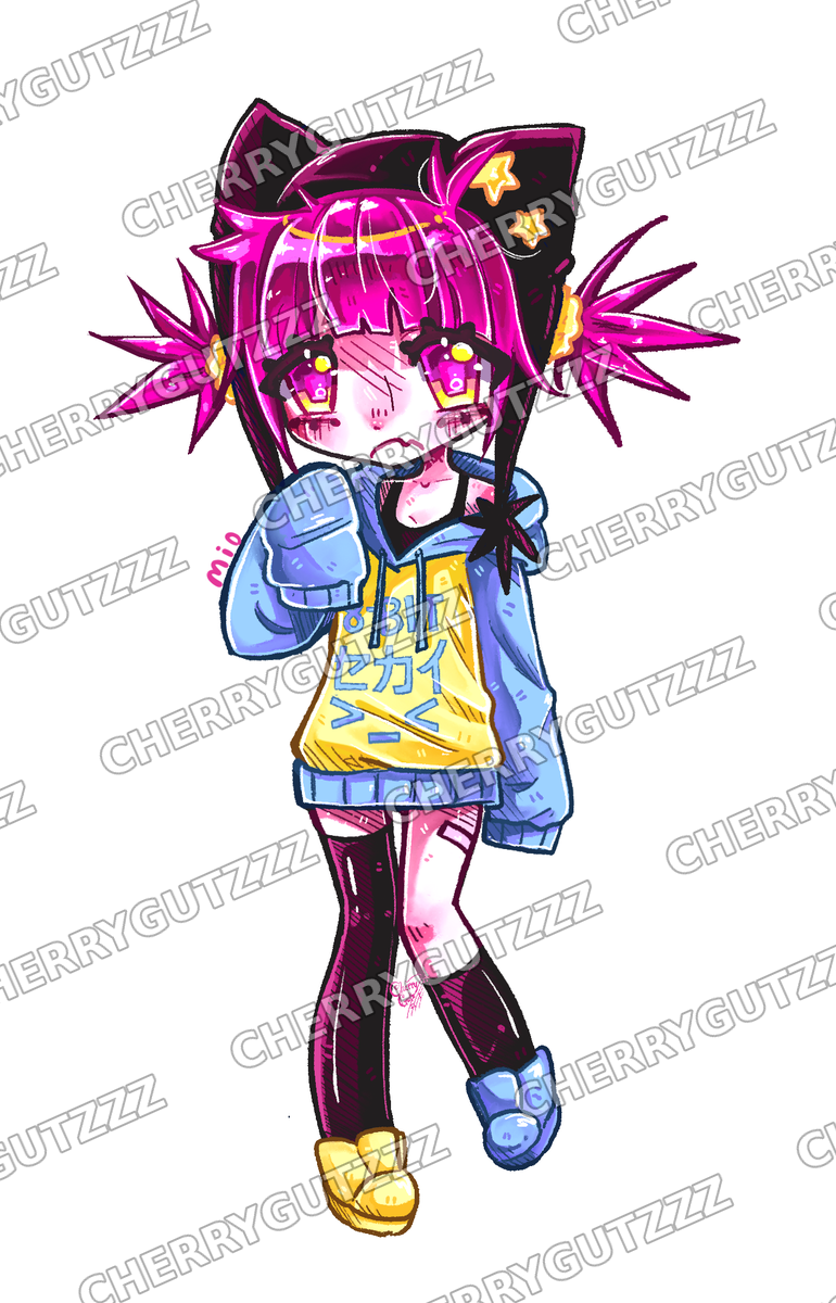 Mio Sticker artwork by Cherrygutzzz — watermarked preview