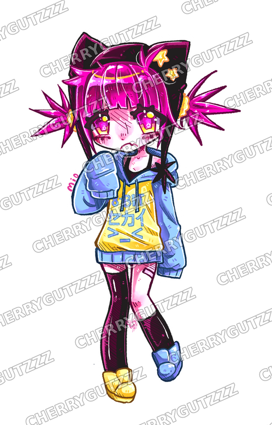 Mio Sticker artwork by Cherrygutzzz — watermarked preview