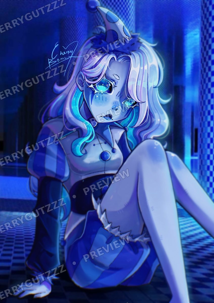 The Glass Harlequin artwork by Cherrygutzzz — watermarked preview