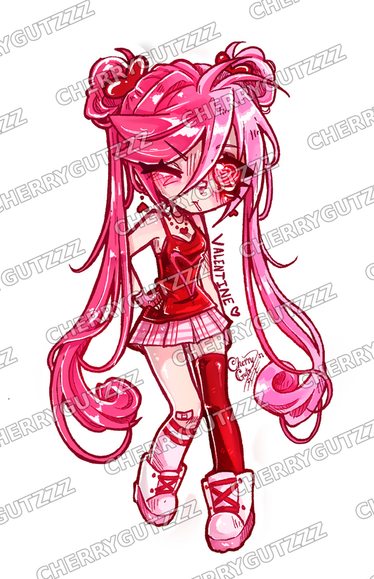 Valentine Sticker artwork by Cherrygutzzz — watermarked preview